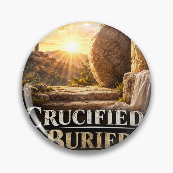 Item preview, Crucified, Buried, Arose Again Christian Evangelistic Design designed and sold by TheBibleStop.