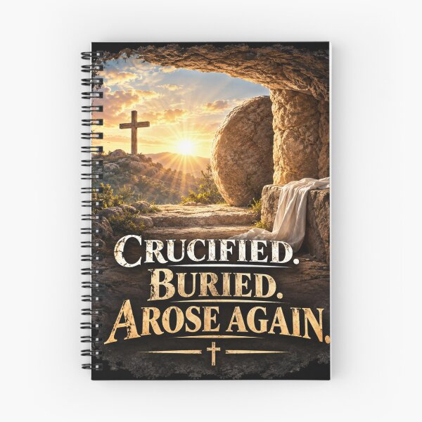 Item preview, Crucified, Buried, Arose Again Christian Evangelistic Design designed and sold by TheBibleStop.