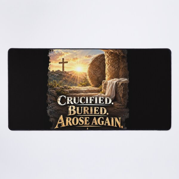 Item preview, Crucified, Buried, Arose Again Christian Evangelistic Design designed and sold by TheBibleStop.