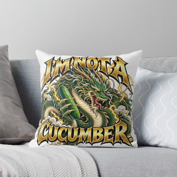 Item preview, I’m Not a Cucumber – Funny Dragon designed and sold by BAD TASTE CLUB.