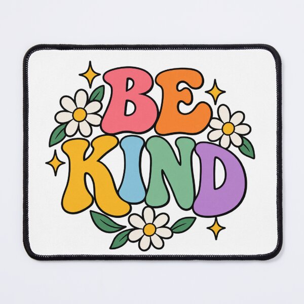 Item preview, Retro Be Kind Flower Positivity Quote designed and sold by Owcomm.