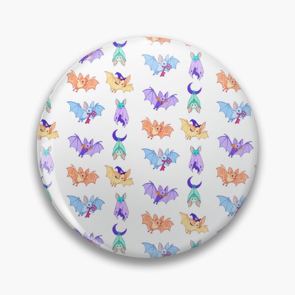 Item preview, Pastel Halloween Bats – Ghost, Witch and Crescent Moon designed and sold by Zoolumi.
