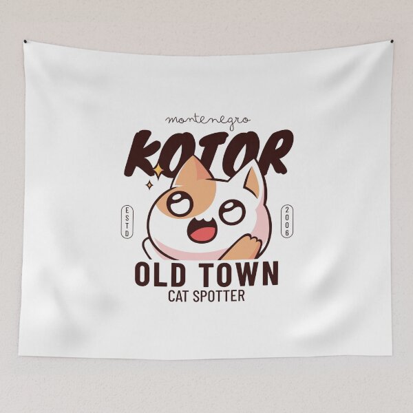 Item preview, Montenegro : Kotor old town cat spotter designed and sold by Peerless-Prime.