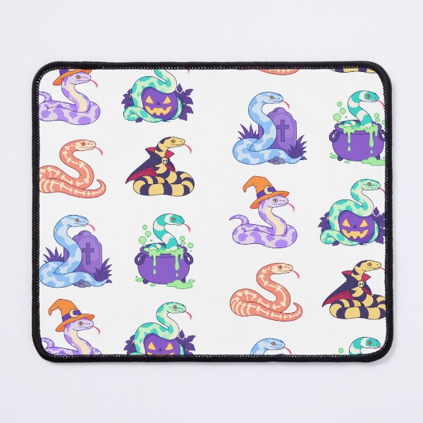 Item preview, Halloween Snakes – Pastel Reptiles with Witch Hat and Pumpkin designed and sold by Zoolumi.