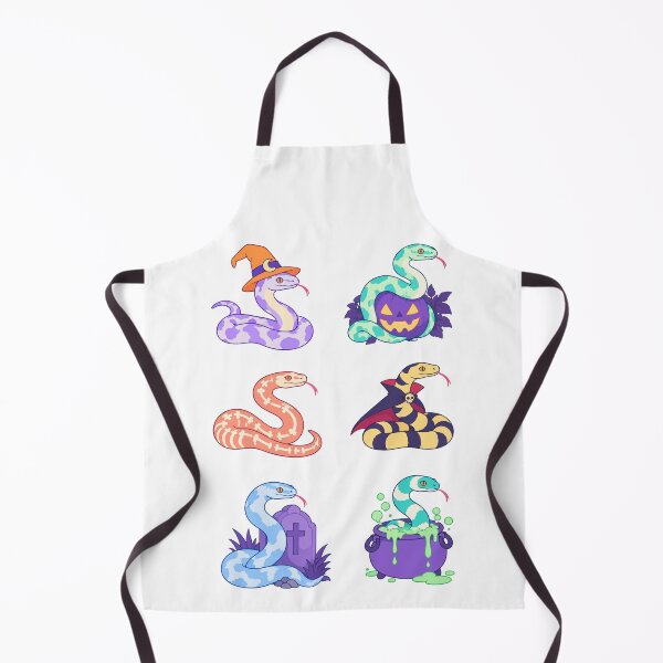 Item preview, Halloween Snakes – Pastel Reptiles with Witch Hat and Pumpkin designed and sold by Zoolumi.