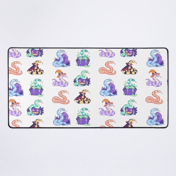 Item preview, Halloween Snakes – Pastel Reptiles with Witch Hat and Pumpkin designed and sold by Zoolumi.