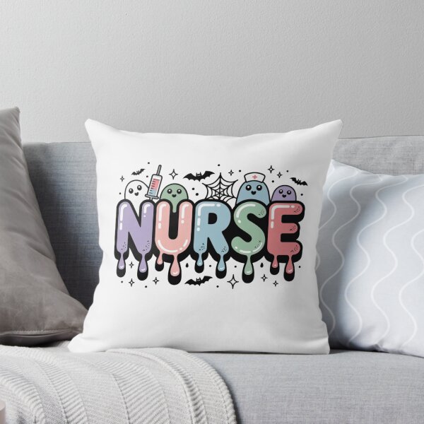 Item preview, nursery horror nurse ghost slime dripping cute halloween lettering designed and sold by DariaOltes.