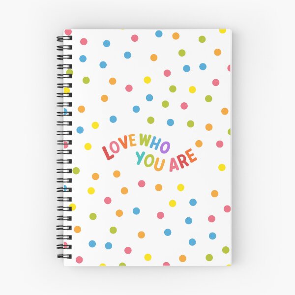 Item preview, Love Who You Are Rainbow Quote: Colorful Polka Dot Self Love Pattern designed and sold by Kat Designs Store.