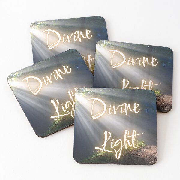 Item preview, Divine Light Glowing Sunrays Forest Inspirational Quote designed and sold by LensDyn™.