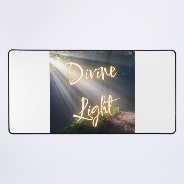 Item preview, Divine Light Glowing Sunrays Forest Inspirational Quote designed and sold by LensDyn™.