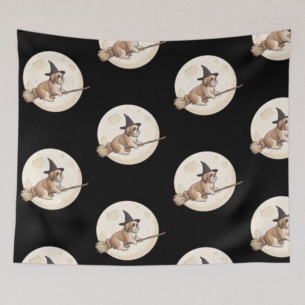 Item preview, witchy shih tzu designed and sold by lucabeanco.