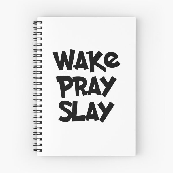 Item preview, Wake Pray Slay Christmas Quote Motivational Holiday Vibes designed and sold by FuzionRaptor.