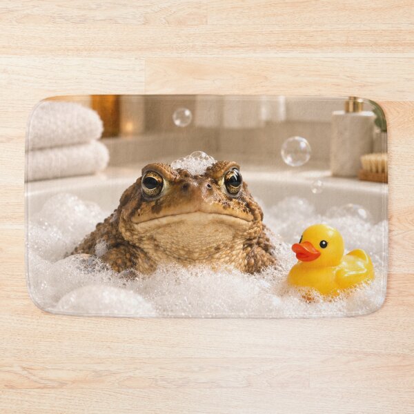 Item preview, American Toad Rubber Duck Bathtub designed and sold by Sillytoe.