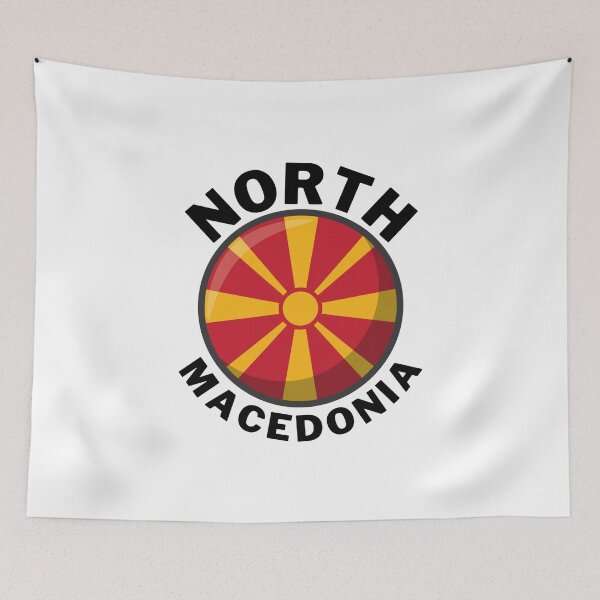Item preview, North Macedonia flag designed and sold by Peerless-Prime.