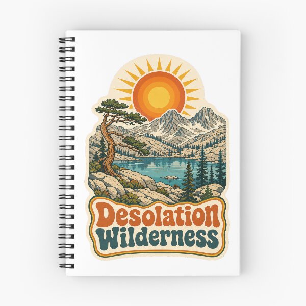 Item preview, Desolation Wilderness California Travel Souvenir - Retro Illustration designed and sold by VisualArtsOasis.