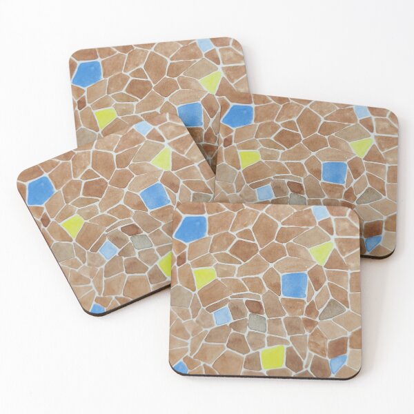 Item preview, Colored stone mosaic – handmade in watercolor. designed and sold by Greitas.