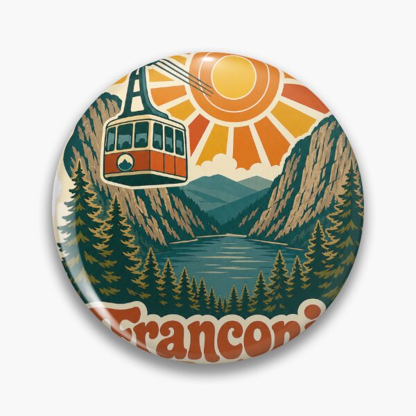 Item preview, Franconia Notch New Hampshire Travel Souvenir - Retro Illustration designed and sold by VisualArtsOasis.