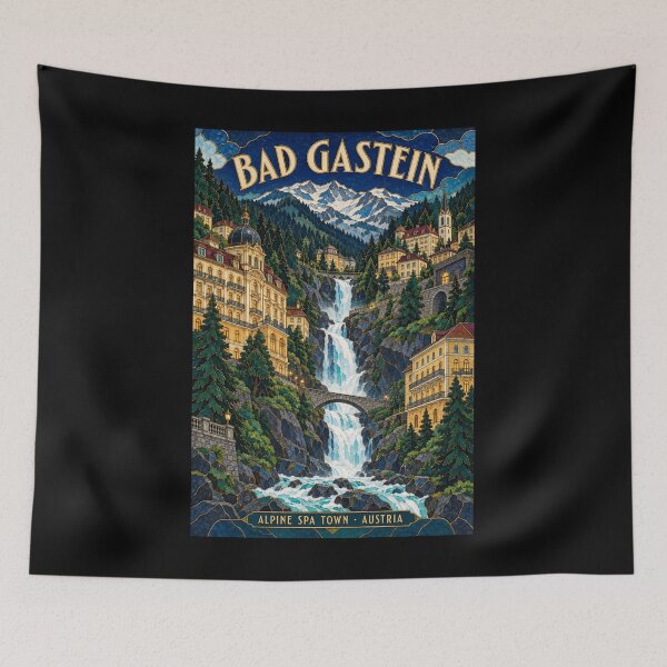 Aperçu de l'œuvre Bad Gastein - Autriche créée et vendue par GoodOldVintage.