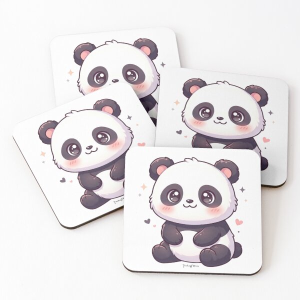 Item preview, Kawaii Chubby Panda with Sparkly Eyes HIGH-QUALITY  designed and sold by ShawnMorrisDesigns.