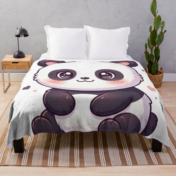 Item preview, Cute Chubby Panda with Sparkly Eyes designed and sold by TrendingFabrics.