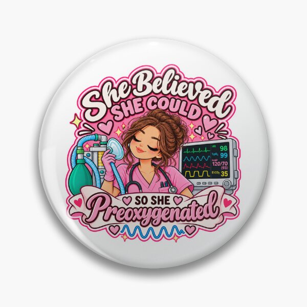 Item preview, She Believed She Could So She Preoxygenated – Anesthesia Gift designed and sold by MaritaSS.