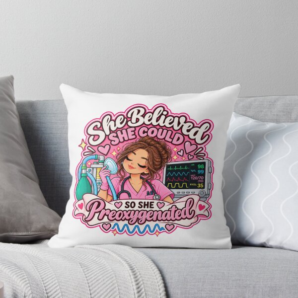 Item preview, She Believed She Could So She Preoxygenated – Anesthesia Gift designed and sold by MaritaSS.