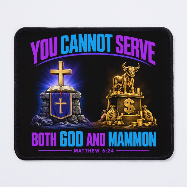Item preview, You Cannot Serve Both God and Mammon. Matthew 6:24 designed and sold by TheBibleStop.