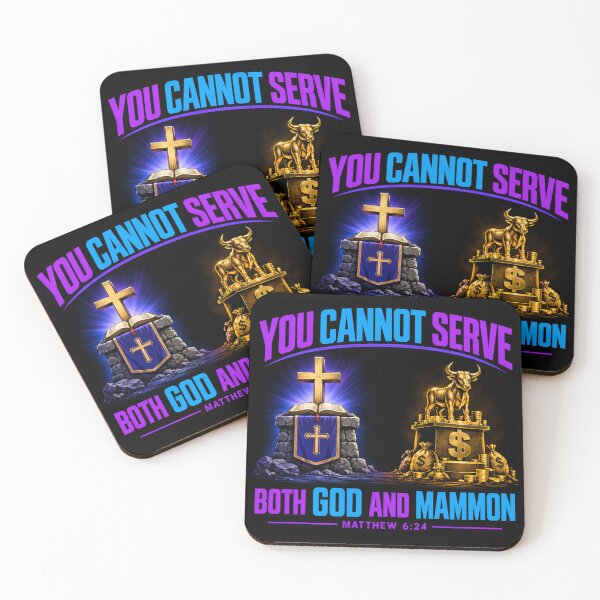 Item preview, You Cannot Serve Both God and Mammon. Matthew 6:24 designed and sold by TheBibleStop.
