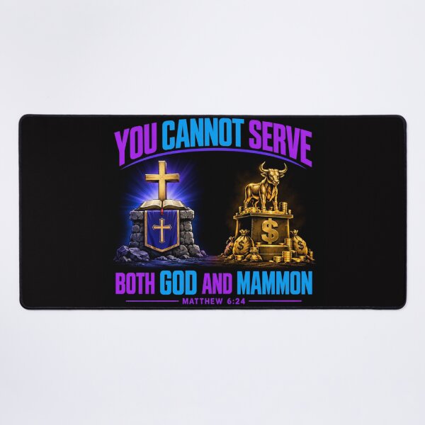 Item preview, You Cannot Serve Both God and Mammon. Matthew 6:24 designed and sold by TheBibleStop.