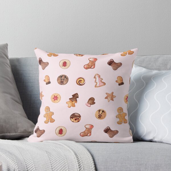 Item preview, Cute Christmas Cookies Pattern on Pink designed and sold by Flowersforbear.