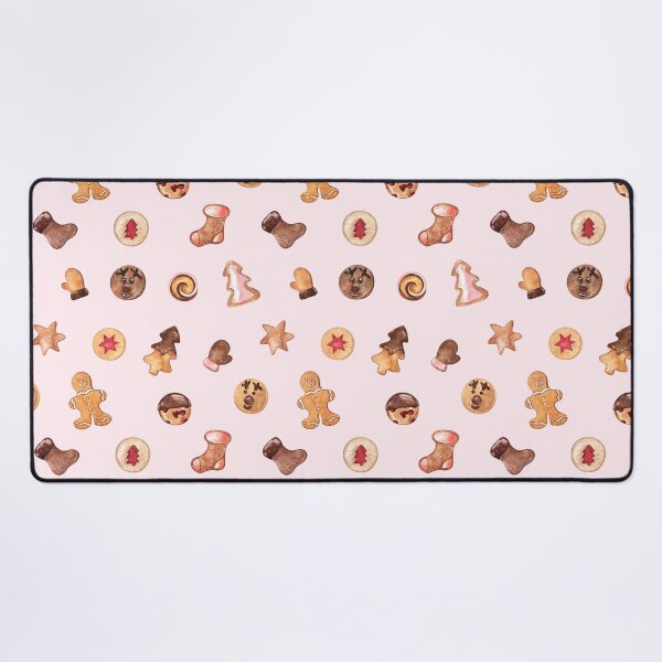 Item preview, Cute Christmas Cookies Pattern on Pink designed and sold by Flowersforbear.