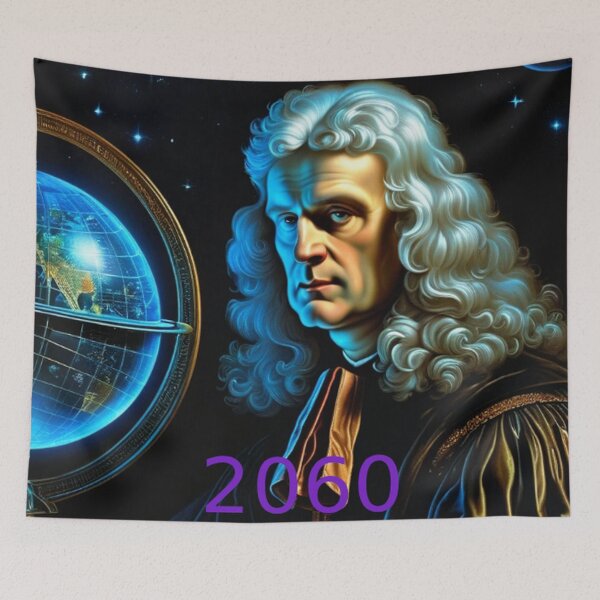 Item preview, Sir Isaac Newton 2060 designed and sold by TheDarkWardrobe.