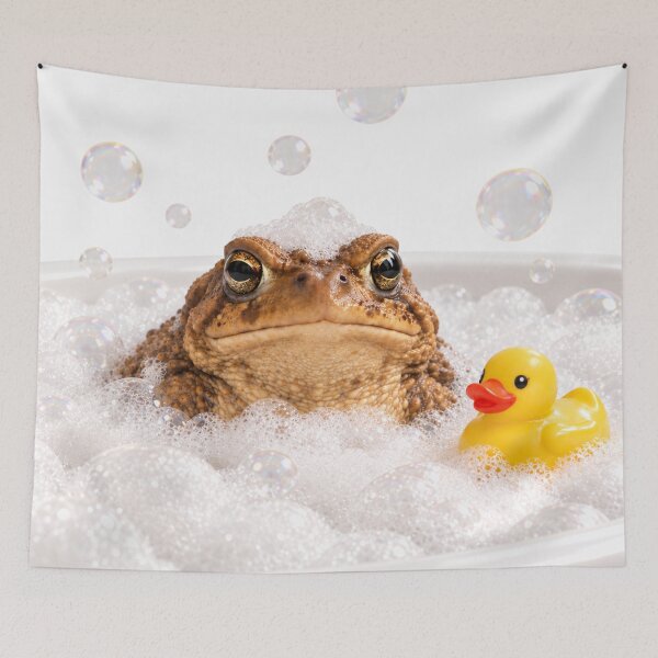 Item preview, American Toad Funny Bathtub designed and sold by Sillytoe.