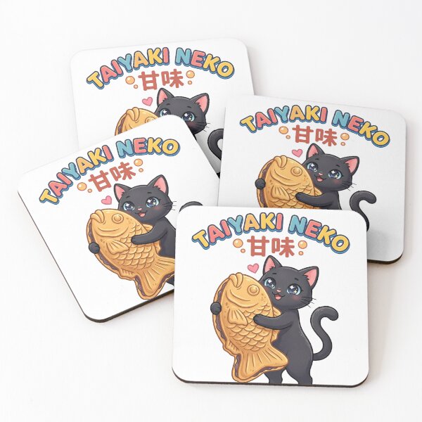Item preview, Kawaii Taiyaki Cat Sticker - Cute Japanese Food Vinyl Decal designed and sold by Hikariha Studio.
