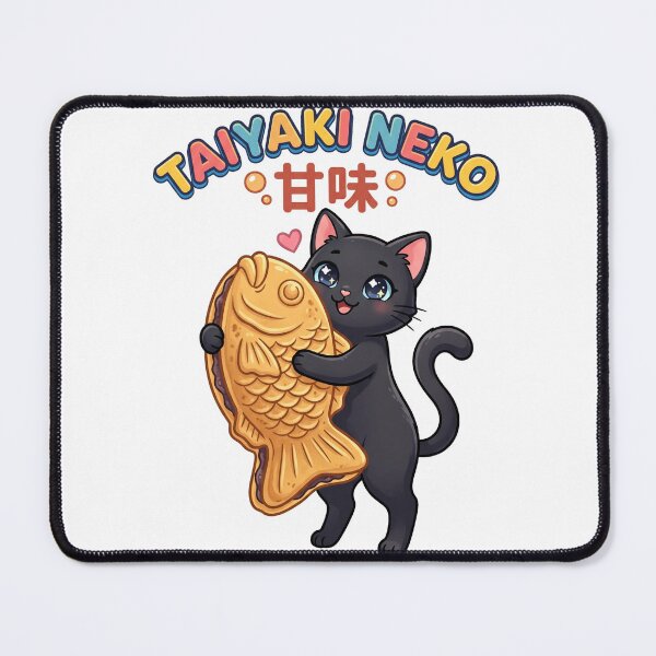 Item preview, Kawaii Taiyaki Cat Sticker - Cute Japanese Food Vinyl Decal designed and sold by Hikariha Studio.