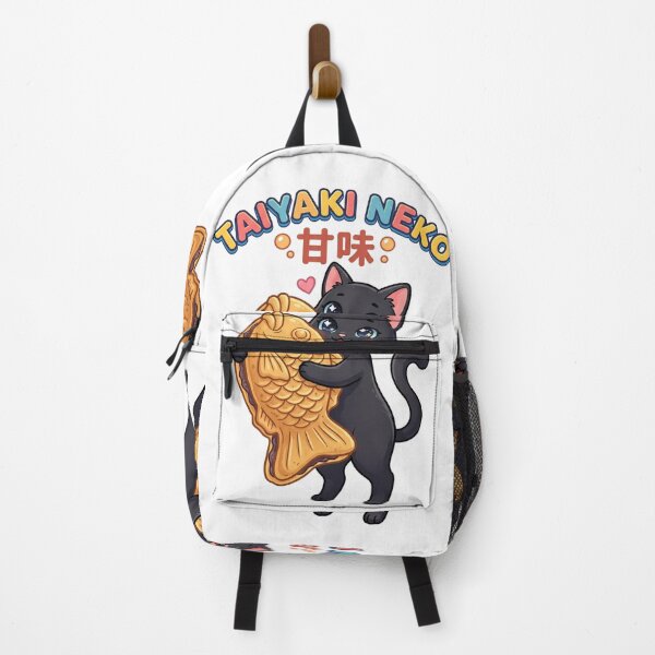 Item preview, Kawaii Taiyaki Cat Sticker - Cute Japanese Food Vinyl Decal designed and sold by Hikariha Studio.