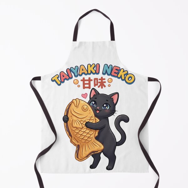 Item preview, Kawaii Taiyaki Cat Sticker - Cute Japanese Food Vinyl Decal designed and sold by Hikariha Studio.