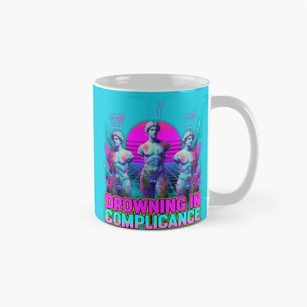 Item preview, Vaporwave Drowning In Compliance - Neon Antiquity Statues designed and sold by A E S T H E T A T A G.