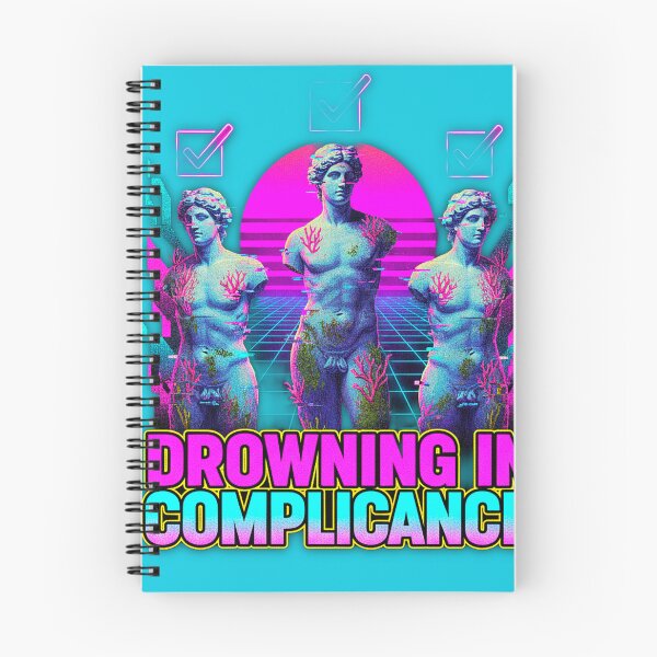 Item preview, Vaporwave Drowning In Compliance - Neon Antiquity Statues designed and sold by A E S T H E T A T A G.