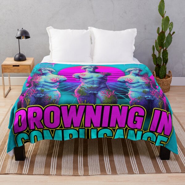 Item preview, Vaporwave Drowning In Compliance - Neon Antiquity Statues designed and sold by A E S T H E T A T A G.