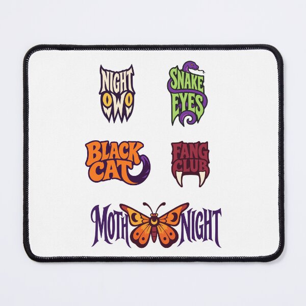 Item preview, Halloween Gothic Lettering – Black Cat, Night Owl and Moth designed and sold by AliveStyle.