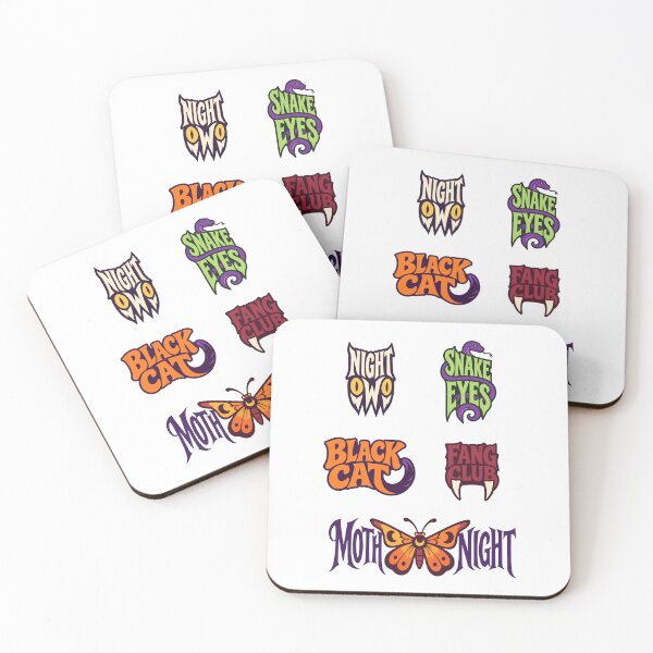 Item preview, Halloween Gothic Lettering – Black Cat, Night Owl and Moth designed and sold by AliveStyle.