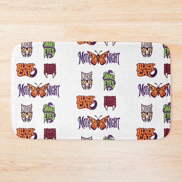 Item preview, Halloween Gothic Lettering – Black Cat, Night Owl and Moth designed and sold by AliveStyle.