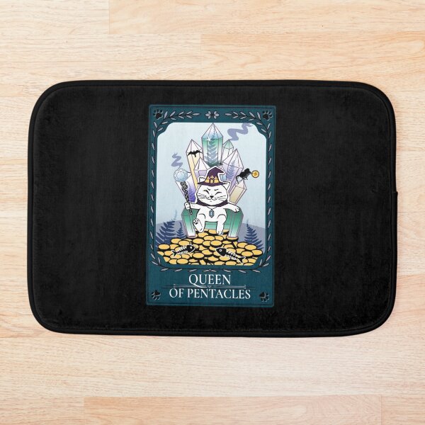 Item preview, Witchy Queen Pentacles Cat designed and sold by catnbloom.
