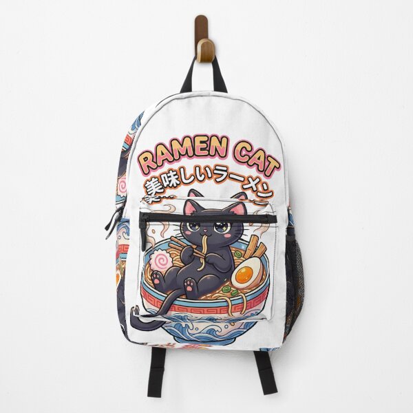 Item preview, Kawaii Ramen Cat Sticker - Cute Japanese Noodle Soup Decal designed and sold by Hikariha Studio.