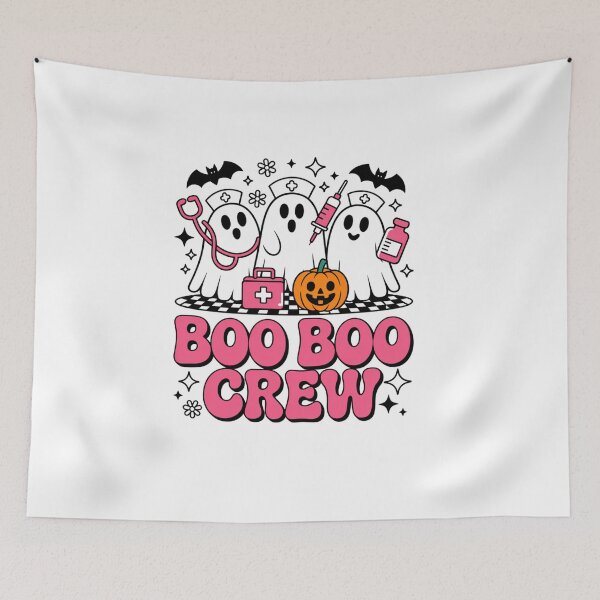 Item preview, boo crew halloween ghost nurse halloween party costume cute designed and sold by DariaOltes.