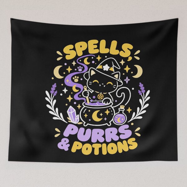 Item preview, Spells Purrs e Potions designed and sold by iagorfrost.