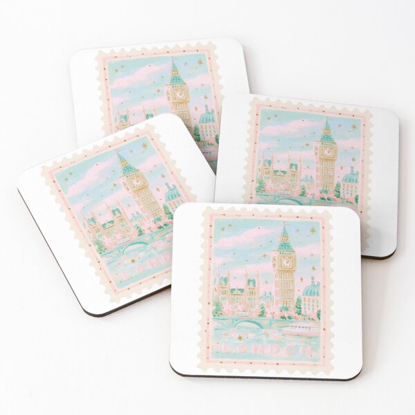Item preview, Aesthetic London Postage Stamp designed and sold by Inspired Life Creative.