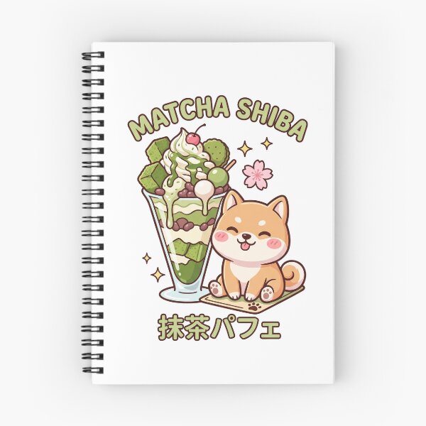Item preview, Kawaii Matcha Shiba Inu Sticker - Japanese Cafe Dog Decal designed and sold by Hikariha Studio.