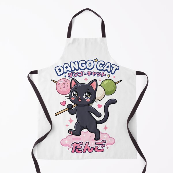 Item preview, Kawaii Dango Cat Sticker - Japanese Hanami Mochi Sweet Decal designed and sold by Hikariha Studio.